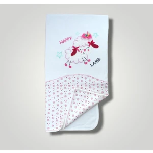 Kuzulu Nakışlı Kız Bebek Battaniye