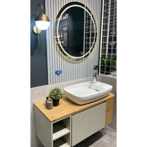 Cerastyle Nova 70 cm Tezgah Üstü Çanak Lavabo Gizli Sifonlu