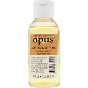 Ağartılmış Keten Yağı 100ML Yağlı Boya Inceltici Resim Yağı Ahşap Koruyucu