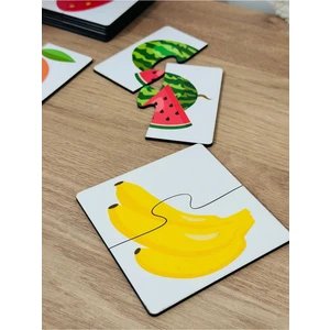 Karter İnovasyon Meyveler,ahşap Meyveler Puzzle,meyveler Yap-Boz,ahşap Eğitici Oyuncak,puzzle