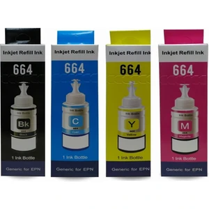 Epson Ecoprınter L350  Uyumlu 4 Renk Muadil Mürekkep Seti 4 x 70 ml