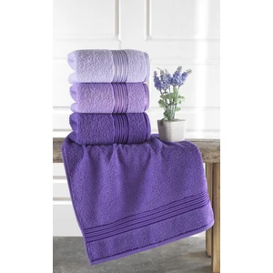El Yüz Havlu Seti 3 Lü Mor