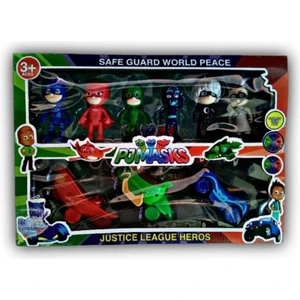 Brother Toys Pj Masks Pijamaskeliler Araba Figür Seti 9'lu Kedi Çocuk Baykuş Kız Kertenkele Gece Ninjası Pjmasks