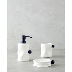 English Home Bruna 3'lü Banyo Seti Siyah - Beyaz