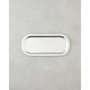 Emma Metal Tepsi 16X35 cm Silver
