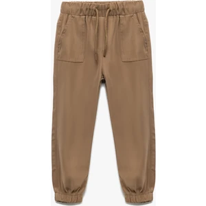 Beli Bağcıklı Cepli Basic Viskon Jogger Eşofman Altı