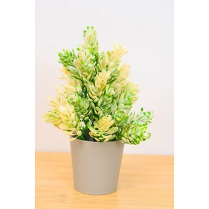 Dekoratif Küçük Saksılı Yapay Lavanta Çiçeği Beyaz 18 cm  EVA-5824 C1-1-423