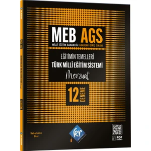 Meb Ags Eğitimin Temelleri ve Türk Milli Eğitim Sistemi Mevzuat 12 Deneme Kr Akademi Yayınları