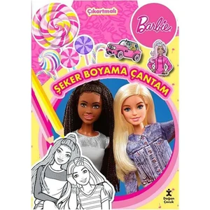Barbie - Şeker Boyama Çantam - Çıkartmalı