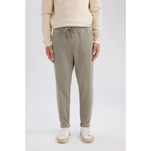 Jogger Eşofman Altı Standart Fit Basic Düz Beli Bağcıklı Lastikli Paça Cepli A6468AX24AU