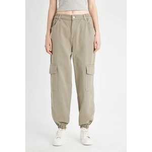 Coool Jogger Pantolon Gabardin Kumaş Normal Bel Basic Düz Kargo Cepli B0454AX24AU