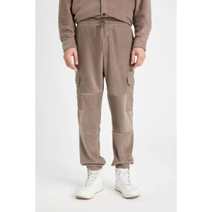Regular Fit Polar Eşofman Altı Beli Paçası Lastikli Kargo Cepli A7040AX24AU