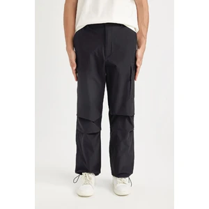 Yazlık Pantolon Relax Fit Rahat Kesim Kargo Cepli Beli Paçası Lastikli B4519AX24SP