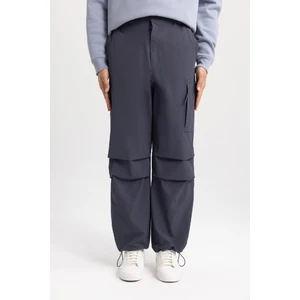Pantolon Relax Fit Kargo Cepli Beli Paçası Lastikli B4519AX24SP