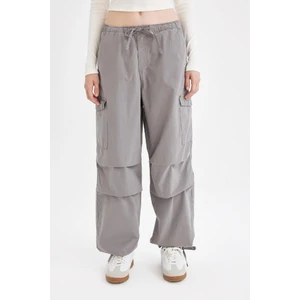 Coool Paraşüt Poplin Pantolon Basic Düz Cepli Beli Lastikli A6266AX24AU