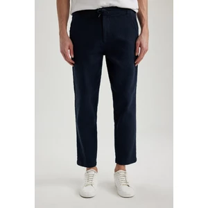 Yazlık Jogger Pantolon Regular Fit Normal Kesim Keten Görünümlü Düz Paça Pamuklu Cepli B4138AX24SP