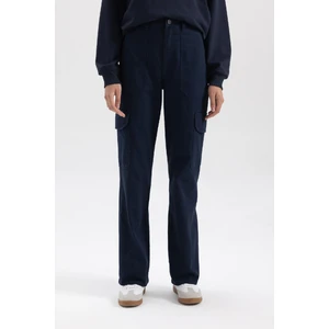 Kargo Cepli Geniş Paça Gabardin Pantolon B1259AX23AU