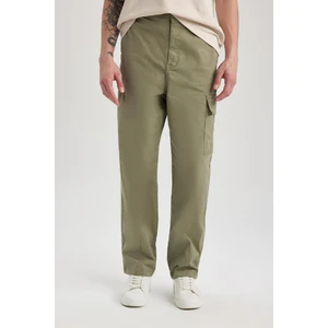Gabardin Pantolon Baggy Fit Düz Paça Cepli B3664AX23AU