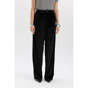 Wide Leg Kadife Pantolon Yüksek Bel Geniş Paça Uzun Boy B4881AX23WN