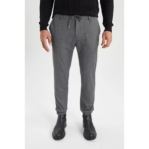 Jogger Pantolon Yün Görünümlü Beli Bağcıklı Lastikli Paça Cepli A8032AX23AU