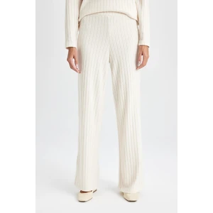 Wide Leg Geniş Paça Eşofman Altı Normal Bel Fitilli Kaşkorse Kumaş Basic Düz B2405AX24AU