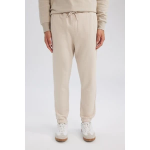 Jogger Eşofman Altı Standart Fit Basic Düz Beli Bağcıklı Lastikli Paça Cepli A6468AX24AU