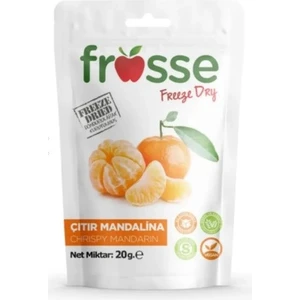 Mandalina Kıtırı - Freeze Dried - Üretici Firmadan Dondurularak Kurutulmuş Mandalina Cipsi 20 gr