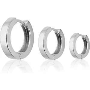 Zanaat Silver 925 Ayar Gümüş Taşsız Unisex Halka Küpe