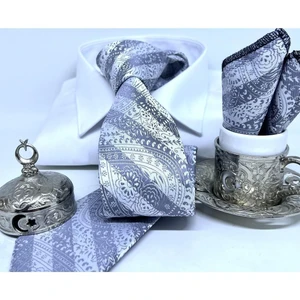 Dokuma Mendilli Kravat