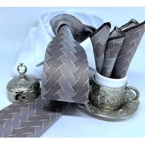 Dokuma Mendilli Kravat