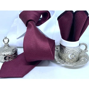 Dokuma Mendilli Kravat