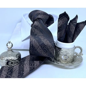 Dokuma Mendilli Kravat