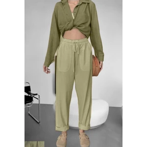 Keten Pantolon Hambez Alt Eşofman Rahat Kalıp Büyük Beden Ham Bez UNISEX%100 Pamuk Relaxed Beden Aralığı M-6xl