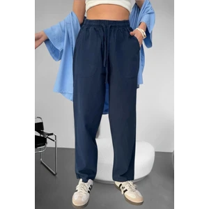 Keten Pantolon Hambez Alt Eşofman Rahat Kalıp Büyük Beden Ham Bez UNISEX%100 Pamuk Relaxed Beden Aralığı M-6xl