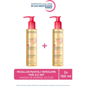 Tüm Ciltler Çift Aşamalı Makyaj Temizleme Yağı 150 ml 2'li Set