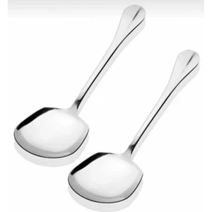 Fbz Home 2 Adet Paslanmaz Çelik Servis Sunum Kaşığı 21  cm  Metal Kaşık