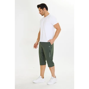 Erkek Stretchfit Kargo Cepli Esnek Kapri Haki 6035-H