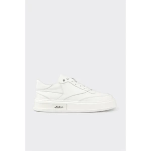 Beyaz Deri Erkek Spor Ayakkabı