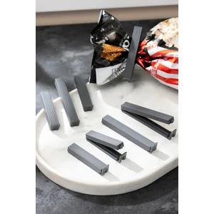 Fbz Home Antrasit Renkli 8'li Poşet Klipsi Seti 4 Büyük 4 Küçük Mutfak İçin Pratik Kullanım