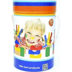 Renkli Ahşap Blok-50 Parça