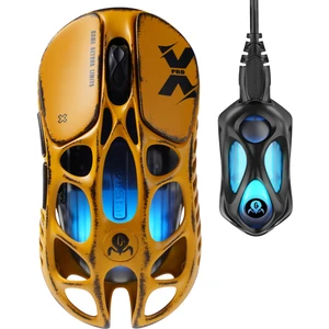 Mercury Xpro Rgb 32K Dpı Optik Gaming Mouse+8k Dongle, Kablosuz, Magnezyum Alaşımlı, Programlanabilir 5 Tuşlu, Special Edition, Sarı