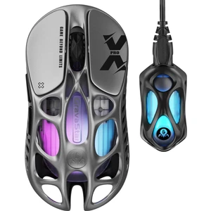 Mercury Xpro Rgb 32K Dpı Optik Gaming Mouse+8k Dongle, Kablosuz, Magnezyum Alaşımlı, Programlanabilir 5 Tuşlu, Uzay Gri