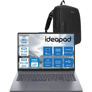 Ideapad Slim 3 16IRH10 Intel Core I5 13420H 16GB 512GB SSD Freedos 16" Wuxga (1920X1200) IPS 300NITS Taşınabilir Bilgisayar 83K2001UTRF01 + Zetta Çanta