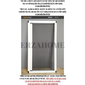 Plise Sineklik Pileli Sürgülü Pencere Sinekliği Akordiyon Sineklik