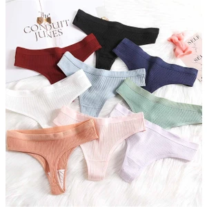 Merry See 9 Lu Takım 9 Renk Pamuk String Külot