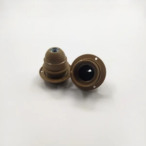 Retro Vitrini Dekoratif Plastik E-27 Yarım Dişli Rondelalı Duy Gold (2 Adet)