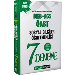 Pegem Akademi Yayıncılık   2025 Meb-Ags-Öabt Sosyal Bilgiler Öğretmenliği Tamamı Çözümlü 7 Deneme
