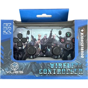 YUES PS4 Kablosuz Joystick – PS4 & PC Uyumlu, Çift Titreşim, Ergonomik Tasarım, Şarj Kablosu Dahil 