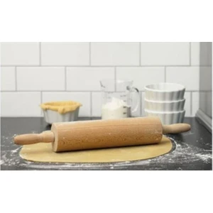 Cilalı Merdane Oklava 46 cm Büyük Boy Kayın Ağacı 6-8 cm Çap Mutfak Ekipmanı