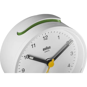 Braun BC12W Beyaz Klasik Analog Alarmlı Masa Saati